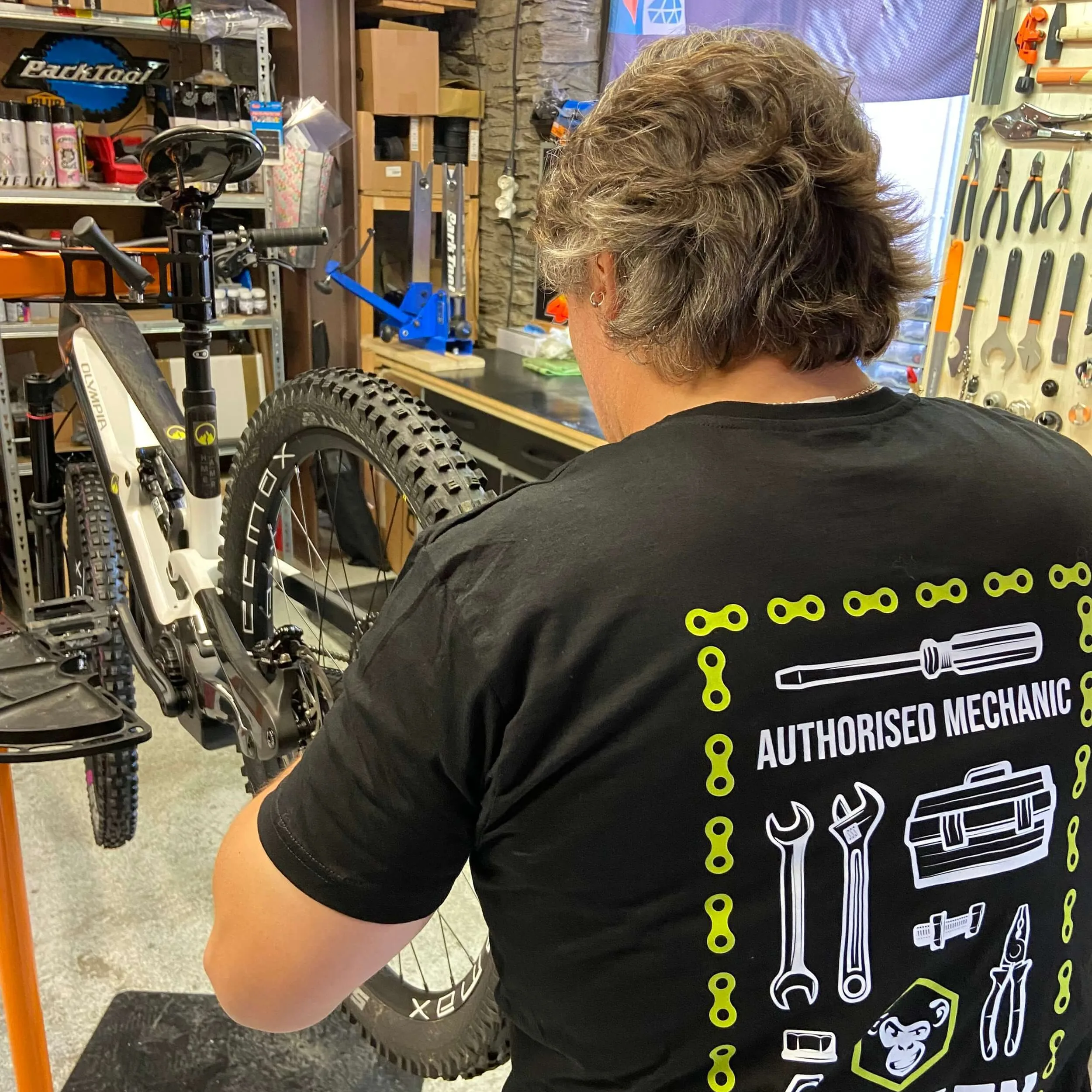summer - hugo fixing bike